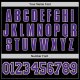 Men's Custom Black Purple-White Authentic Baseball Jersey