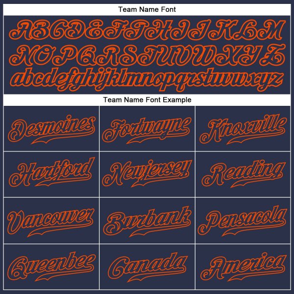 Men's Custom Navy Navy-Orange Authentic Baseball Jersey